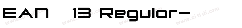 EAN   13 Regular字体转换